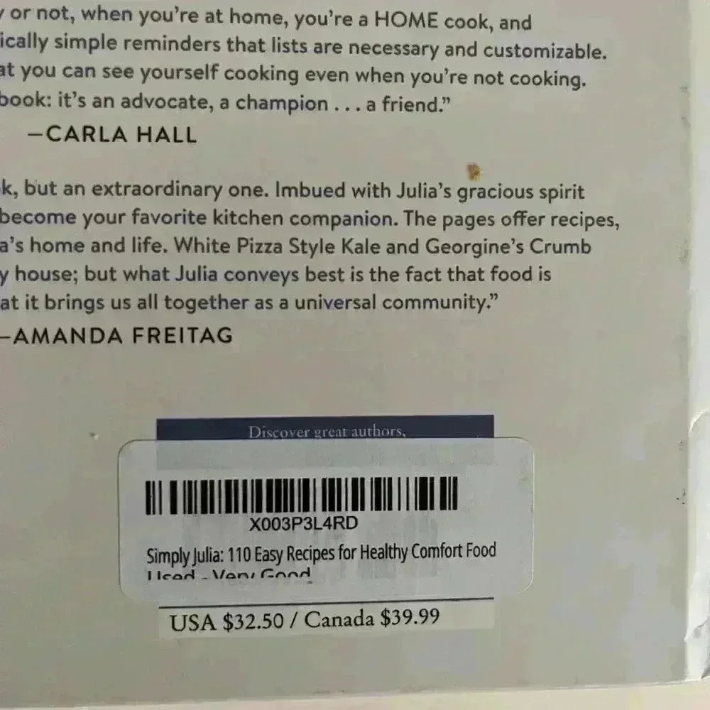 Brand New Simply  Julia Cookbook - Picture 9 of 10
